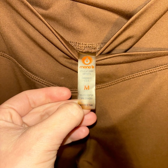 Mono B Cocoa Venice Crossover Waist Yoga Pants - Picture 3 of 3